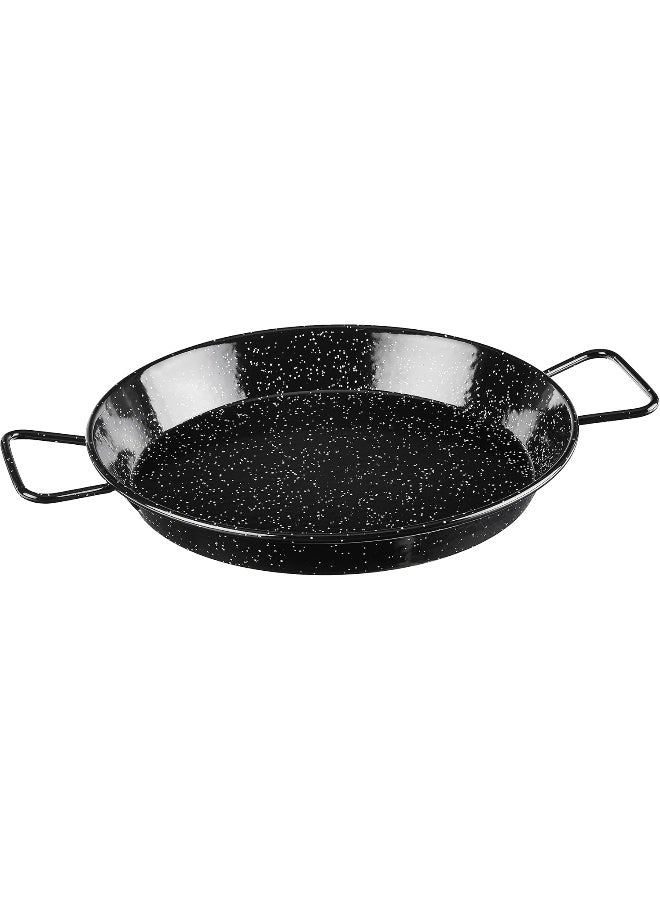 Garcima 12-Inch Enameled Steel Paella Pan - Black, 30 cm, Small - Image 1